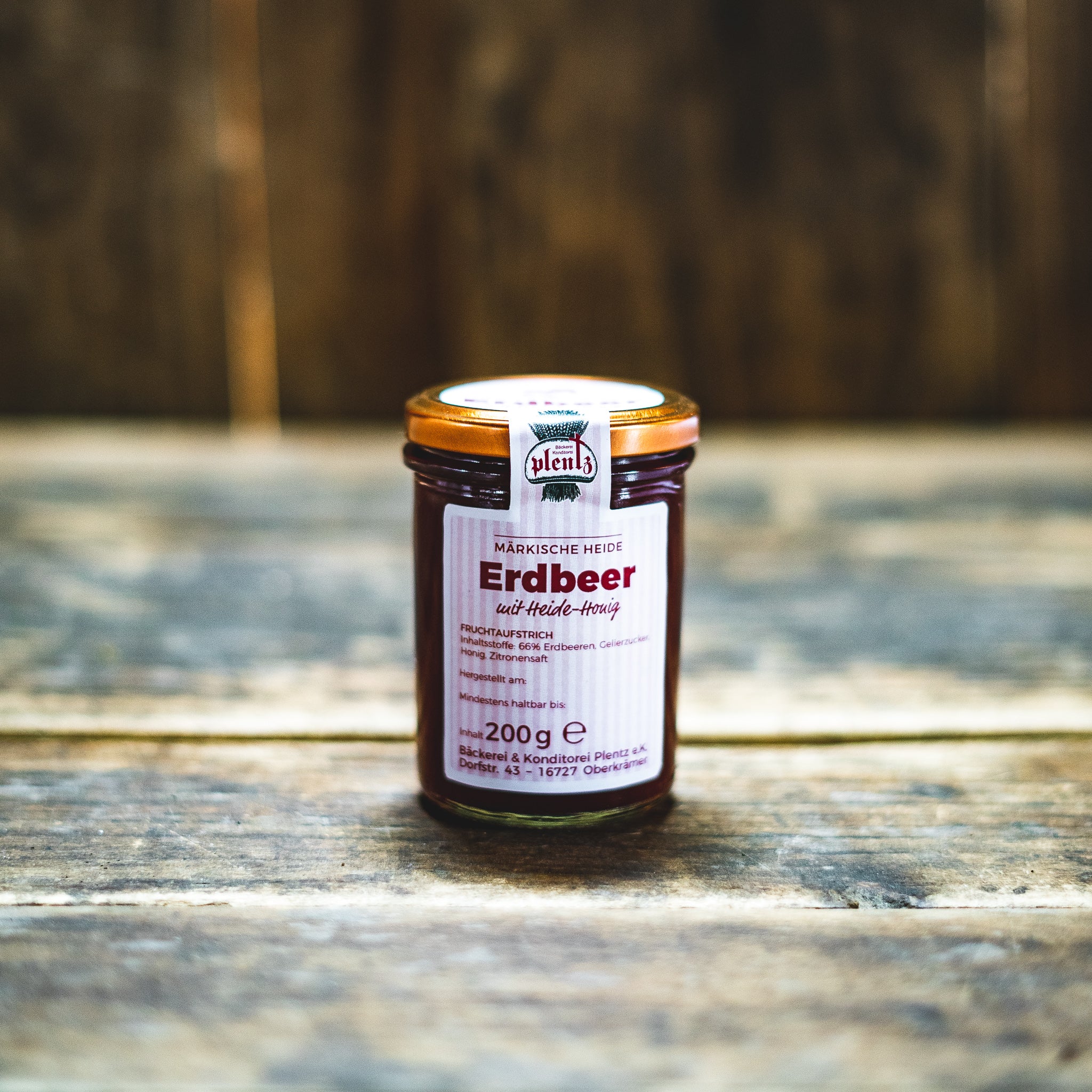 Erdbeer-Fruchtaufstrich mit Heide-Honig